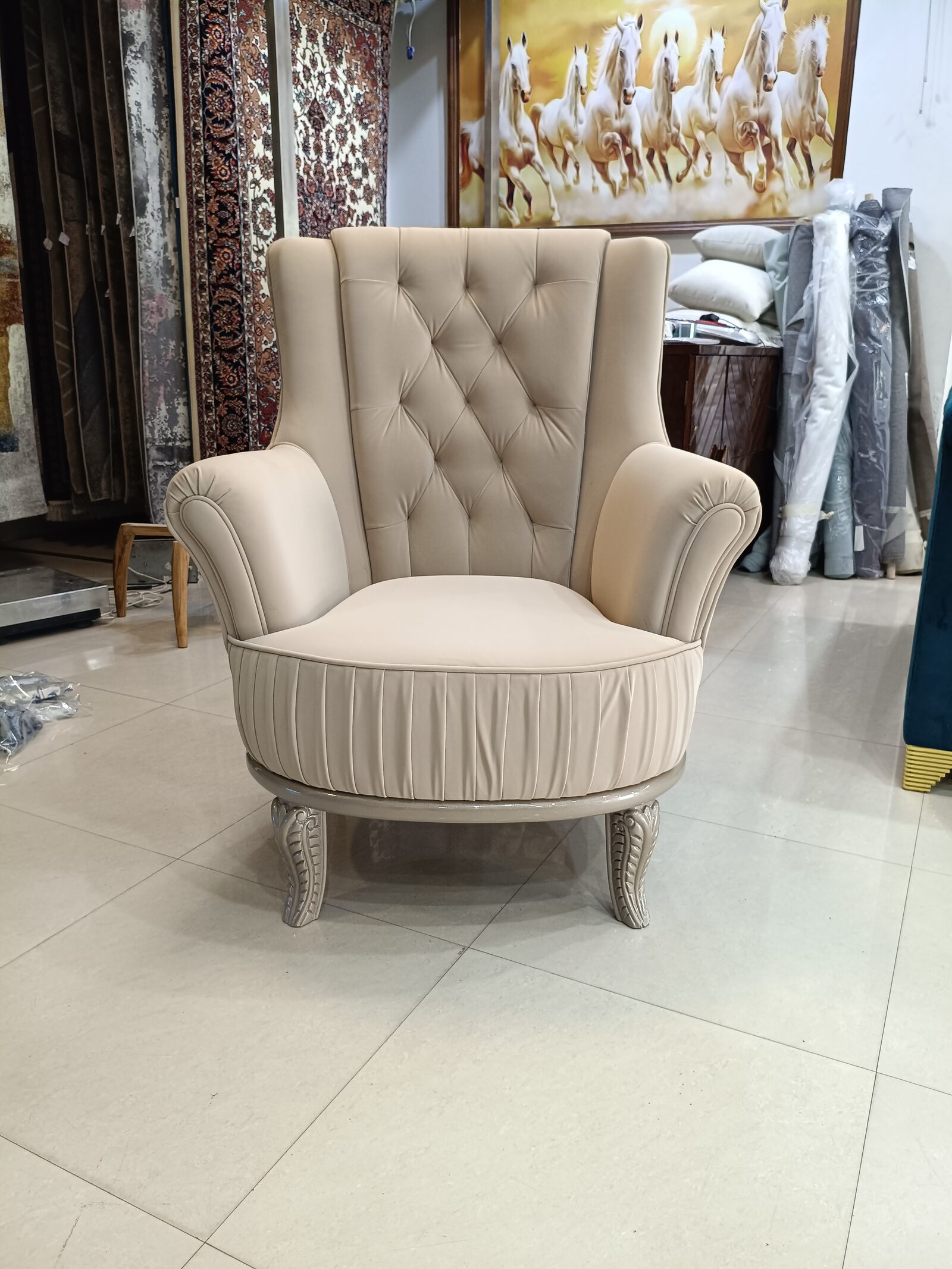 The Majestic Wingback Armchair