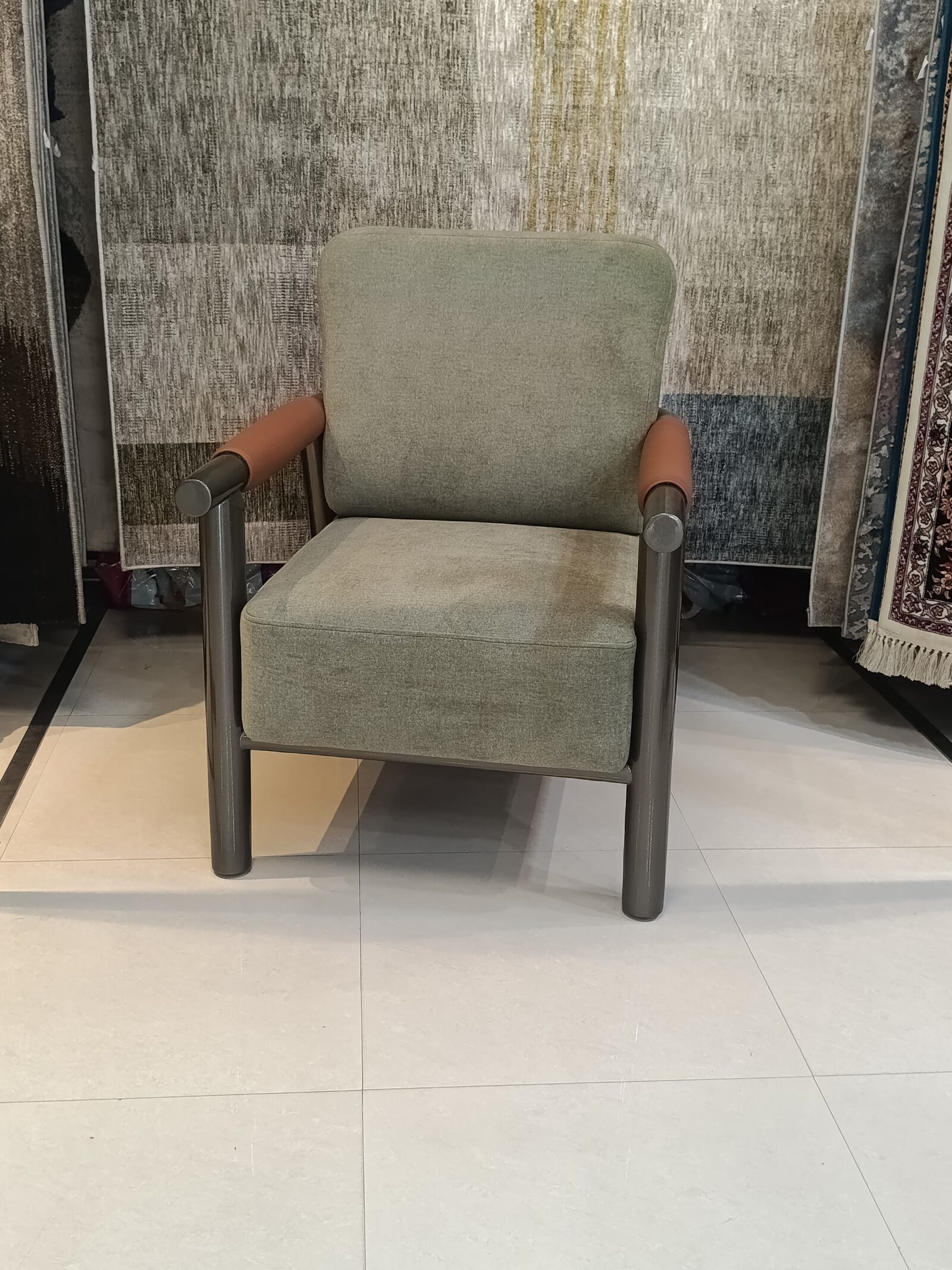 The Heritage Lounge Chair with Wooden Arms